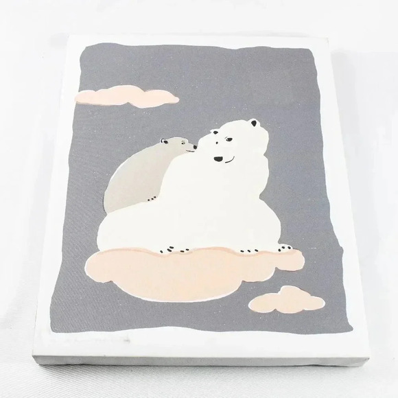 Courtside Market Polar Bear Love Canvas - Picture 1 of 2